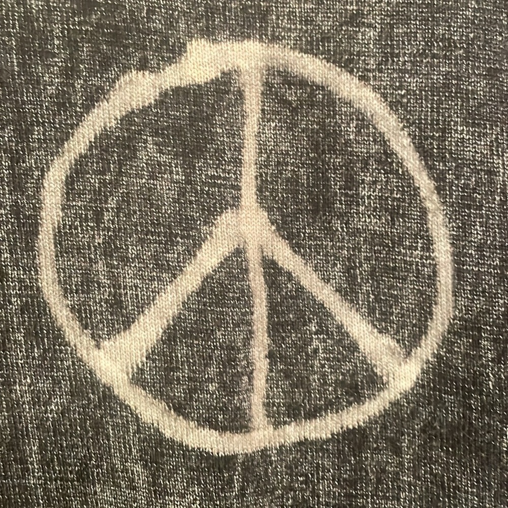 CHEPPU Peace Sign Symbol  Pullover Sweater Medium Made in Nepal - Picture 4 of 10